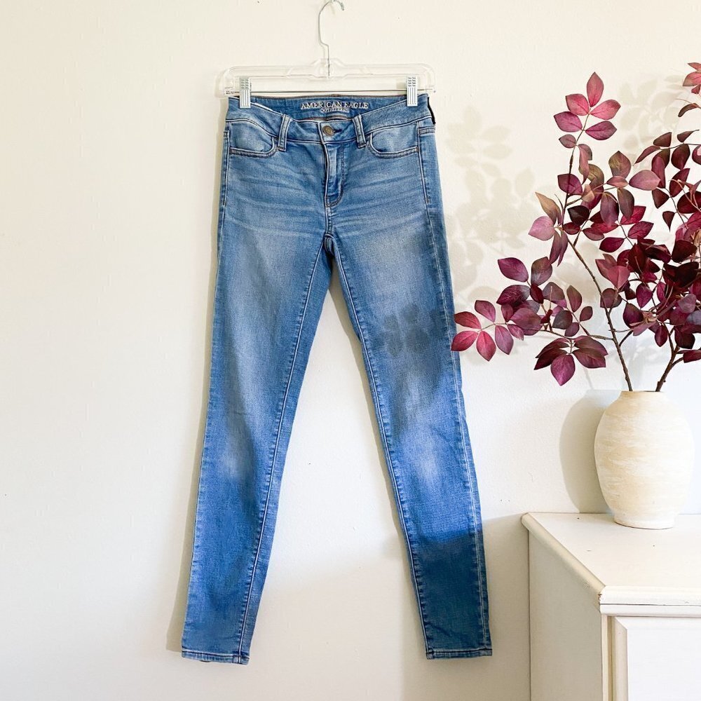 🌻 AMERICAN EAGLE Super Stretch Jeggings Jeans 0 Regular